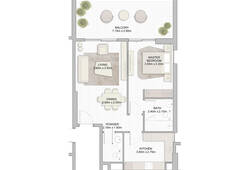 [Translate to ru:] divine-residencia-floorplans-1br-2